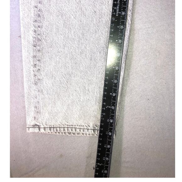 American Eagle 90s Straight Jeans Womens 8 Distressed Acid Wash Y2K, baggy, - Picture 4 of 11